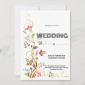 タイムレスフローラエレガンス結婚ズ 招待状 (正面)