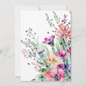 タイムレスフローラエレガンス結婚式招待状 招待状 (裏面)