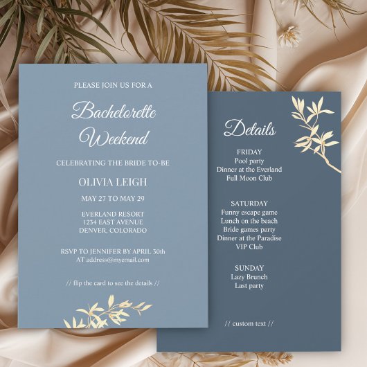 タイムレスフローラシンフォニーバチェロレッテ週末 招待状