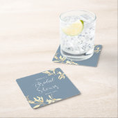 タイムレスフローラシンフォニーブライダルシャワー スクエアペーパーコースター (インサイチュ)