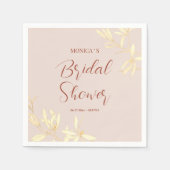 タイムレスフローラシンフォニーブライダルシャワー スタンダードカクテルナプキン (正面)