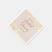 タイムレスフローラシンフォニーブライダルシャワー スタンダードカクテルナプキン (角)