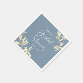 タイムレスフローラシンフォニーブライダルシャワー スタンダードカクテルナプキン (角)