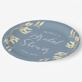 タイムレスフローラシンフォニーブライダルシャワー ペーパープレート (アングル)