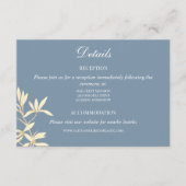 タイムレスフローラシンフォニー結婚ズブルー エンクロージャーカード (正面)