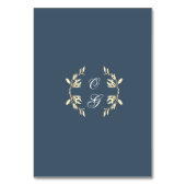 タイムレスフローラシンフォニー結婚ズブルー テーブルナンバー (裏面)