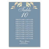 タイムレスフローラシンフォニー結婚ズブルー テーブルナンバー (正面)