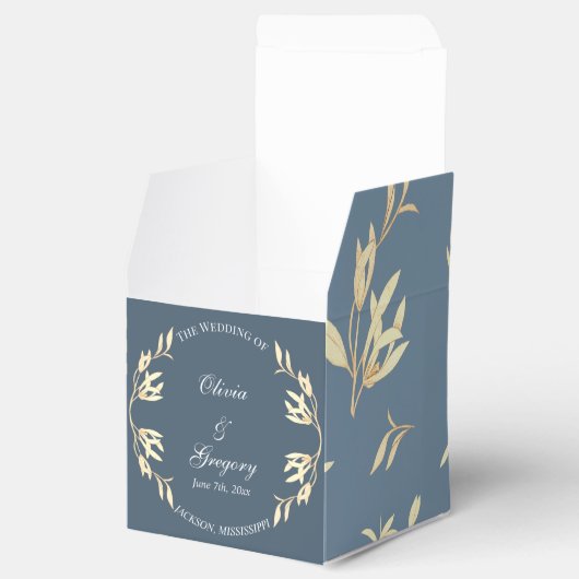 タイムレスフローラシンフォニー結婚ズブルー フェイバーボックス (オープン)