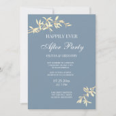 タイムレスフローラシンフォニー結婚ズブルー 招待状 (正面)