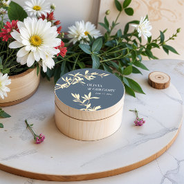 タイムレスフローラシンフォニー（ブルー） ラウンドシール