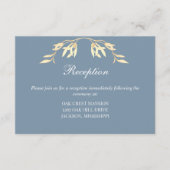 タイムレスフローラシンフォニーinブルーウェディングレセプション エンクロージャーカード (正面)