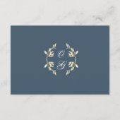 タイムレスフローラシンフォニーinブルーウェディングレセプション エンクロージャーカード (裏面)