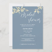 タイムレスフローラシンフォニーinブルーブライダルシャワー 招待状 (正面)