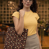 タイムレスフローラブラックトート トートバッグ