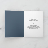 タイムレスフローラブルーシンフォニー結婚ズ カード (内部)