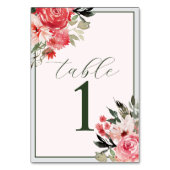 タイムレスフローラ赤面赤結婚のテーブル番号 テーブルナンバー (裏面)