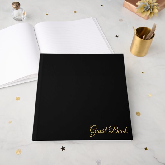 タイムレスブラックゲストブックfor Memories and Notes ゲストブック (正面見開き)