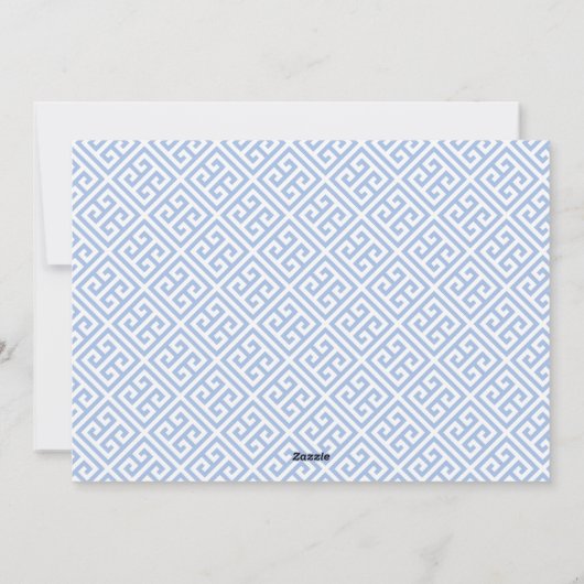 タイムレスブルーとホワイトジンジャージャーの瓶オーナメント写真 シーズンカード (裏面)