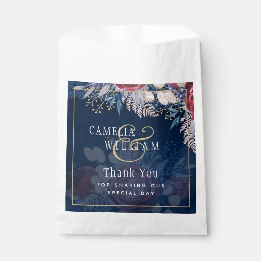 タイムレスブルーブルゴーニュフローラレース結婚ズ フェイバーバッグ (正面)