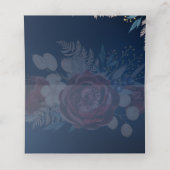 タイムレスブルーブルゴーニュフローラレース結婚ズ プレイスカード (内部開封)