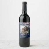 タイムレスブルーブルゴーニュフローラレース結婚ズ ワインラベル (正面)