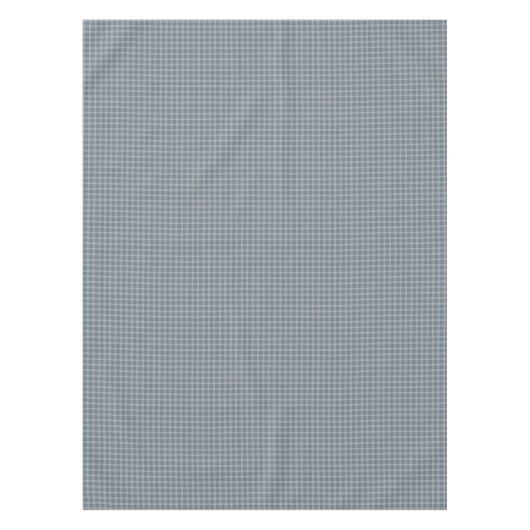 タイムレスブループレイドラウンド装飾用クッション テーブルクロス (正面)