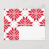 タイムレスヘッジホッグメリーツリーオールホリデー シーズンポストカード (裏面)