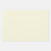 タイムレスベージュホワイト水玉模様ギフトラッピング紙 ラッピングペーパーシート (正面3)