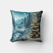 タイムレスホリデーチャーム:ヴィンテージクリスマスカード クッション (正面)