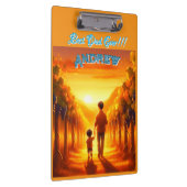 タイムレスボンド – 父と子のヴィネヤードサンセット クリップボード (右)