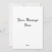 タイムレスポインセティアクリスマスホリデーカード シーズンカード (裏面)