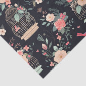 タイムレスミッドナイトバードケージアンティークデコパージュ 薄葉紙 (詳細)