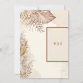 タイムレスミニマルの結婚スタイル 招待状 (裏面)