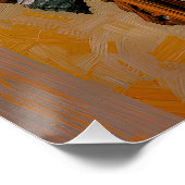 "タイムレスミューズ" – カッコウ時計のポートレート ポスター (コーナー)