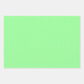 タイムレスミントホワイト水玉模様ギフトラッピング紙 ラッピングペーパーシート (正面3)