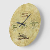 タイムレスメモリーズヴィンテージアートウォールクロック ラージ壁時計 (傾斜)