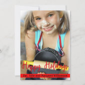 タイムレスモダンハッピーホリデー シーズンカード (正面)