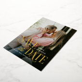 タイムレスモ実在ードフォイル日付カードの保存 箔招待状 (回転した状態)