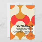 タイムレスラブレトロ結婚ビベス 招待状 (正面)