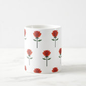 タイムレスレッドローズ コーヒーマグカップ (中央)