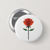 タイムレスレッドローズ 缶バッジ (正面&裏面)