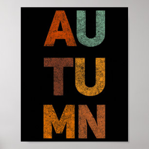 タイムレスレトロ秋トップ女性男性キッズ – Vinta ポスター