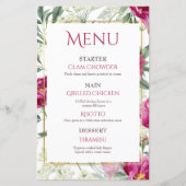 タイムレスロマンスピンクウォーター結婚カラーのメニュー (正面)