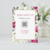 タイムレスロマンスピンクウォーター結婚カラー エンクロージャーカード (スタンド正面)