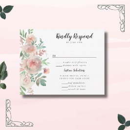 タイムレスロマンスフローラ結婚リース 出欠カード