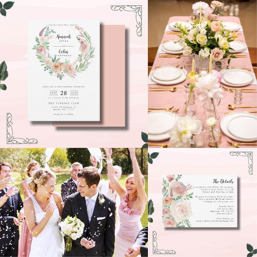 タイムレスロマンスフローラ結婚リース 招待状