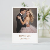 タイムレスロマンス結婚写真のサンキューカード サンキューカード (スタンド正面)