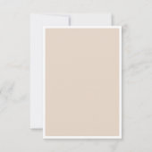 タイムレスロマンス結婚写真のサンキューカード サンキューカード (裏面)