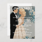 タイムレスロマンス：水彩花嫁と花婿 案内ポストカード (正面/裏面)