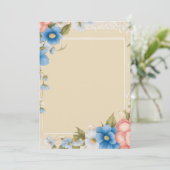 タイムレスロマンス: 5"x7"フラット日付カードを保存 セーブザデート (スタンド正面)